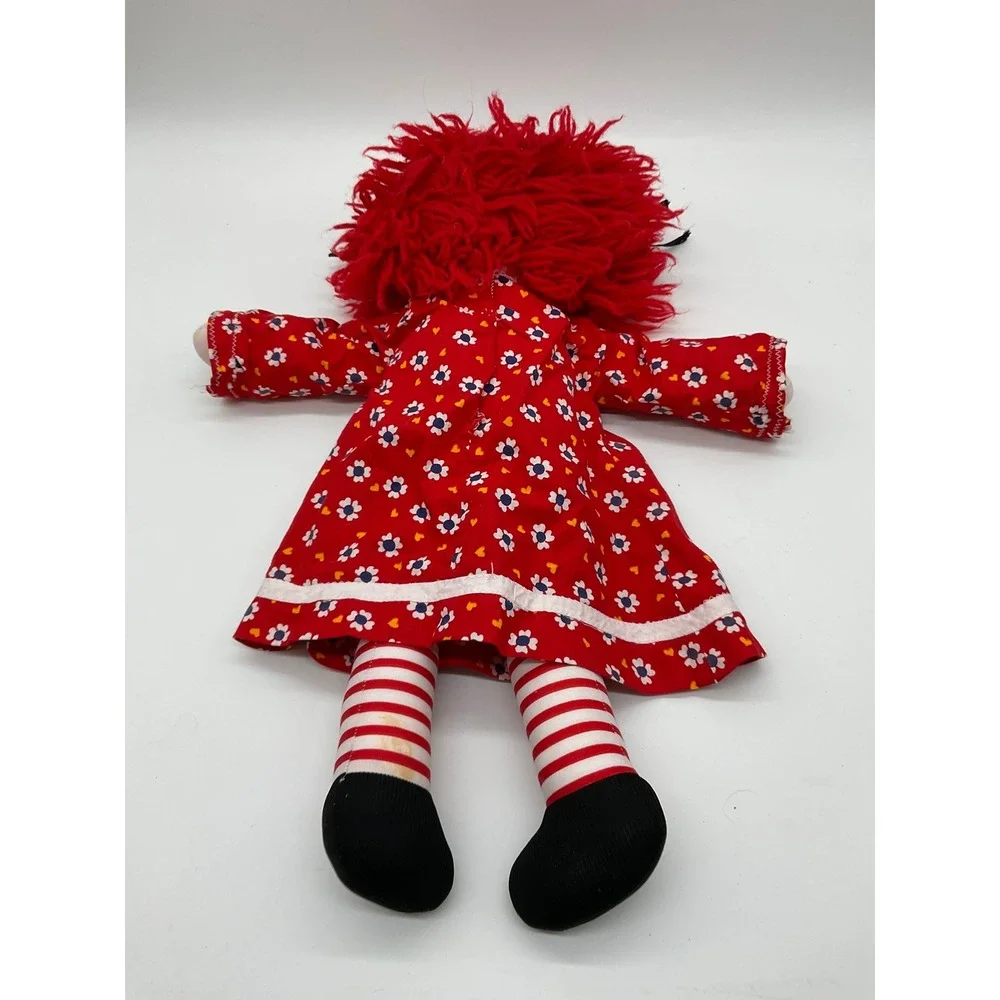 Handmade Raggedy Ann and Andy Plush Doll Set Unisex OS Red Vintage Ragdoll Pair